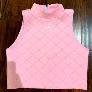 Adidas Baby Pink Crop Top